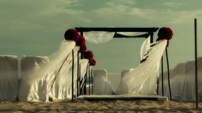 montaje de playa