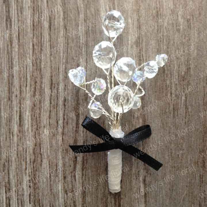 corsage para hombre en cristal