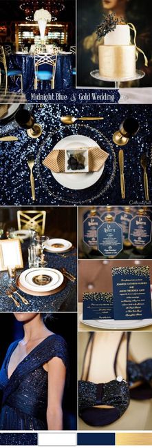 Mi inspiración: navy blue & gold ✨ - 2