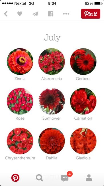 Color de flores dependiendo el mes de tu boda ;) - 7