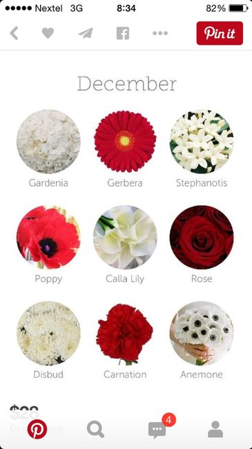 Color de flores dependiendo el mes de tu boda ;) - 12