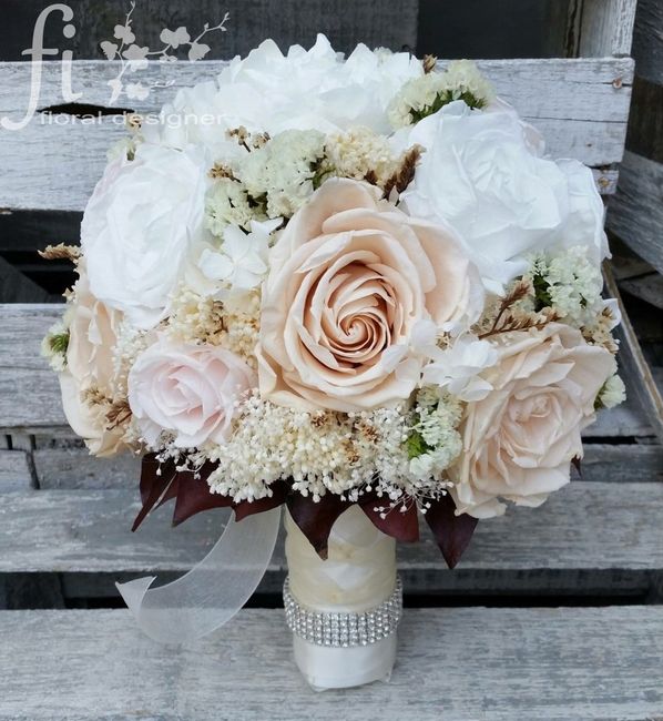 ¿Ramo de novia total white o colorido? - 1