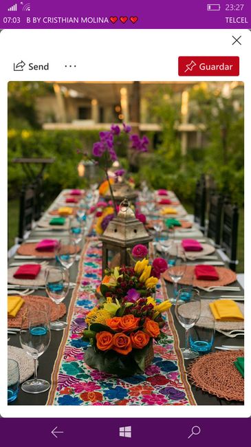 Decoración con flores mexicanas 3