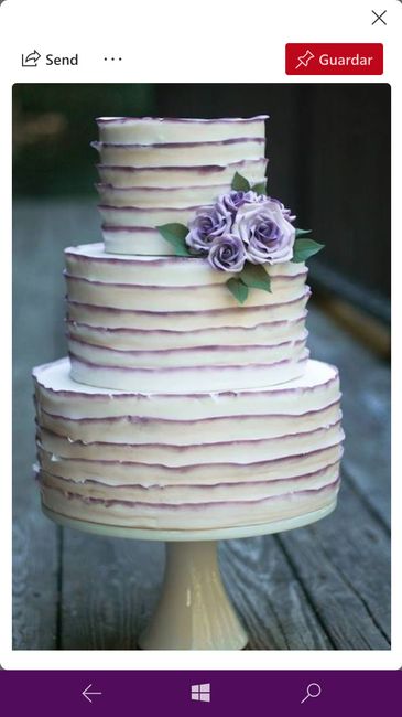 🎂 Pasteles en tonos morados - 4