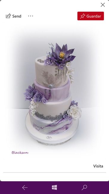 🎂 Pasteles en tonos morados - 5