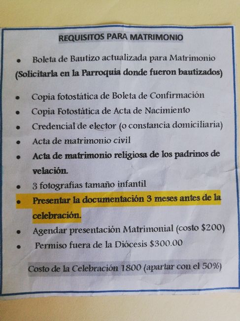 Boda por iglesia católica 1