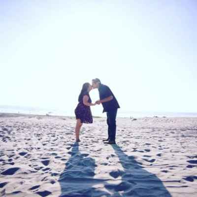 una de las fotos en la playa 