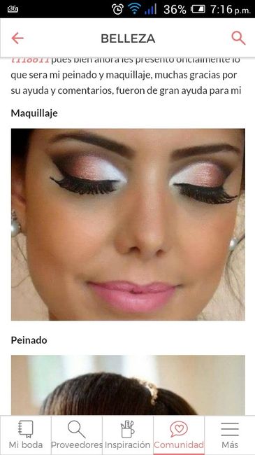 Prueba de peinado y maquillaje,  que emoción - 2