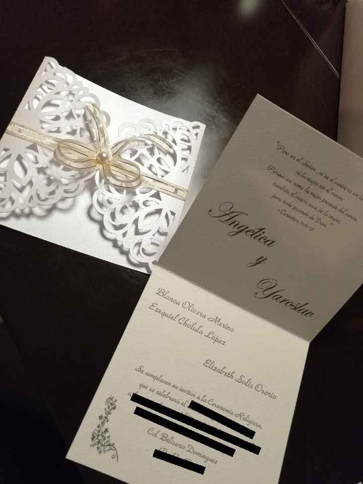 a 70 días... ¡habemus invitaciones! 😍 - 1