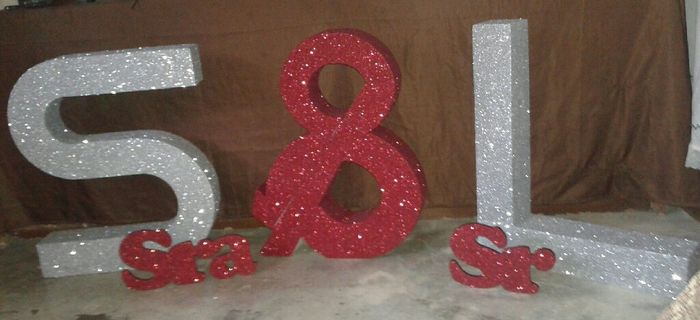 Letras iniciales para mi boda - 1