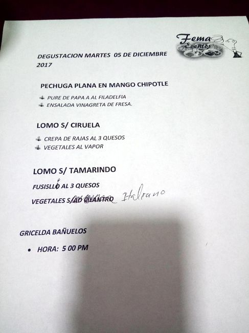  Elegir menú. Check ✔️ - 5