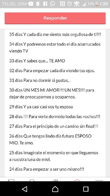 Oficialmente se acabo el día 100 antes de la boda - 2