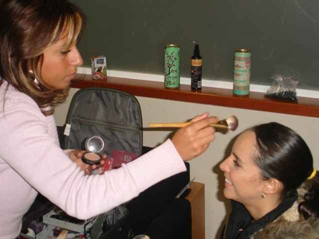 con Iran Castillo antes