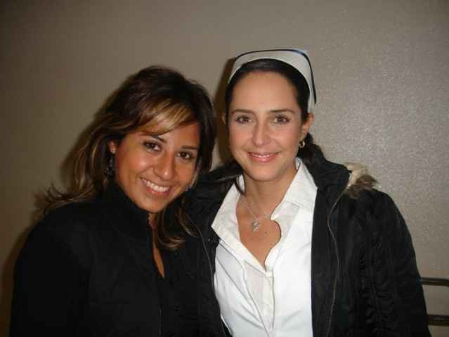 con Iran Castillo antes