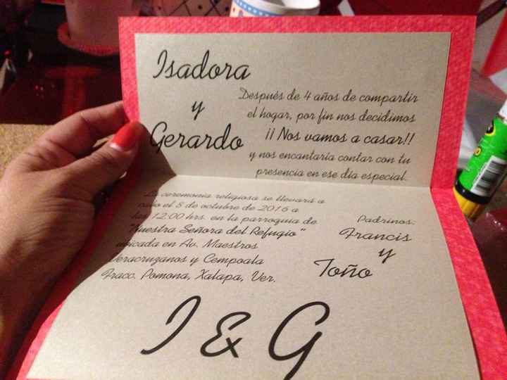Mis invitaciones para nuestra boda!!' - 3