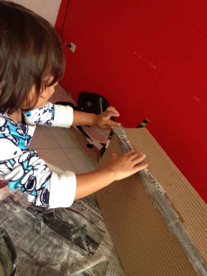 mi nieta postiza encantada apoyandome