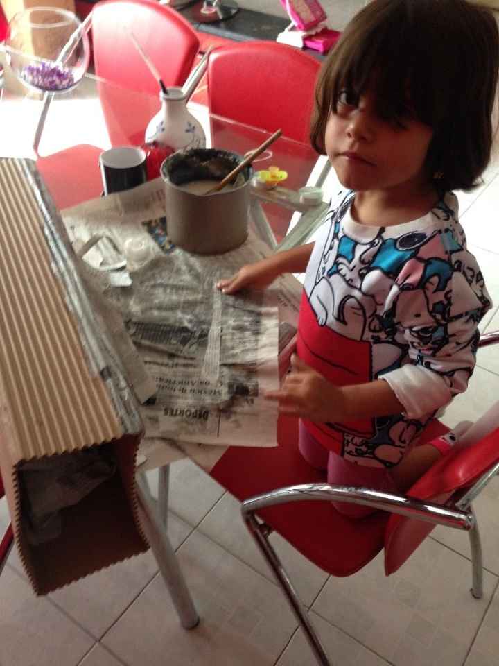 mi nieta postiza encantada apoyandome resulto ser una artista