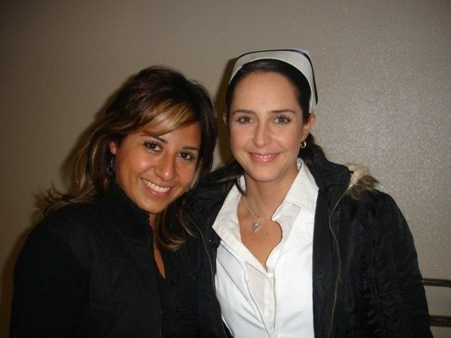 con Iran Castillo antes