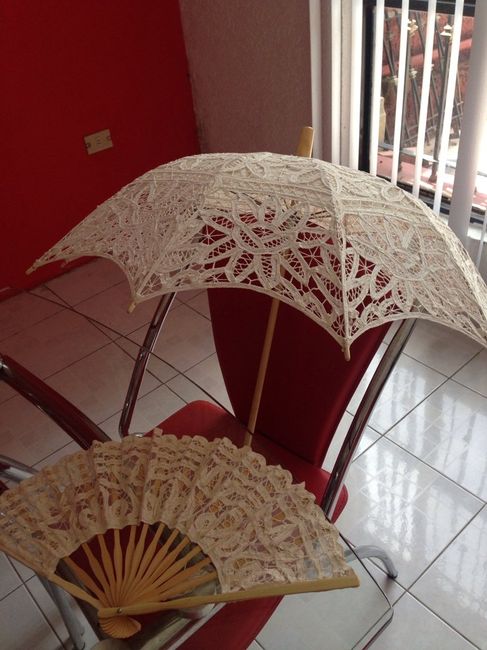 Llegó mi sinbrilla y abanico!!! - 3