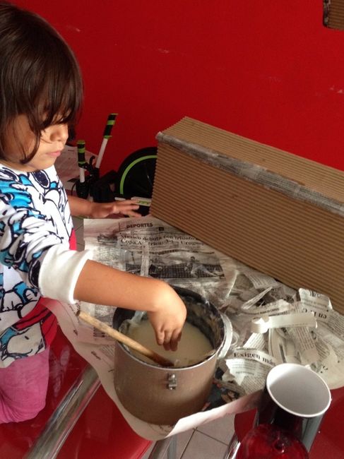 mi nieta postiza encantada apoyandome