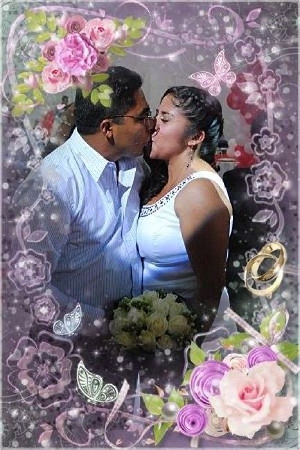 nuestro primer beso como esposos