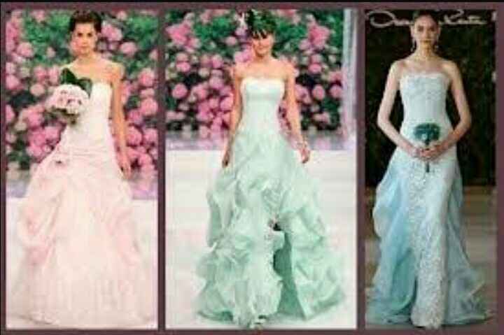  Vestidos de novia en color pastel - 2