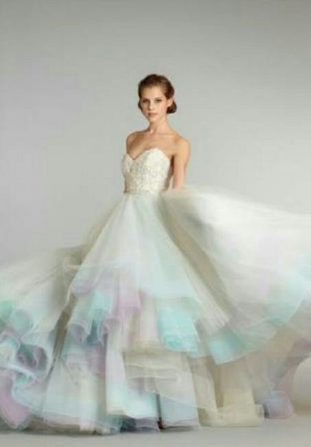  Vestidos de novia en color pastel - 26