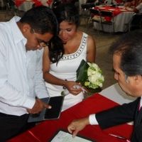 en el momento justo de poner la huellas