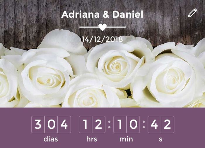 ¡Escribe los días que faltan para tu boda! - 1
