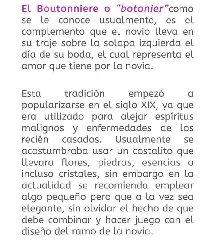 ¿boutonniere? - 1