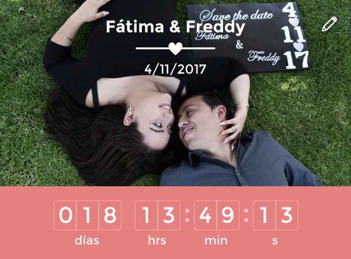  Ya estamos a 18 días!!! 😍😱💖😍👏🏻👰🏻💍🎩 - 1