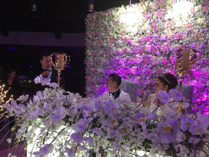 Flores para mesa de novios 4