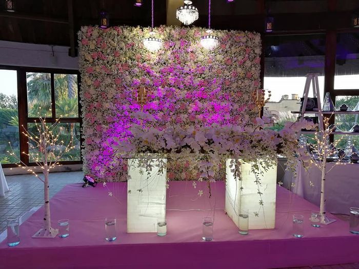 Flores para mesa de novios 5