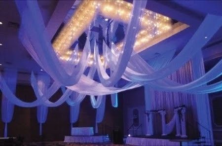 decoracion con velos para techo
