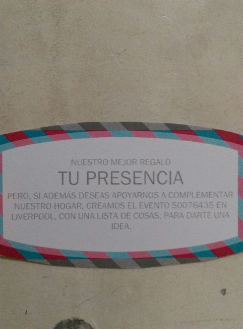 Ayuda con mesa de regalos ! - 1