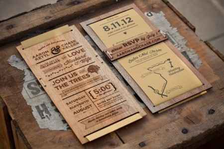 invitacion rústica para boda