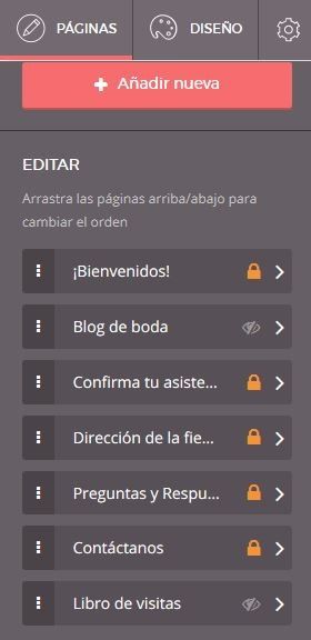 wedshoots no aparece en lista de paginas 1