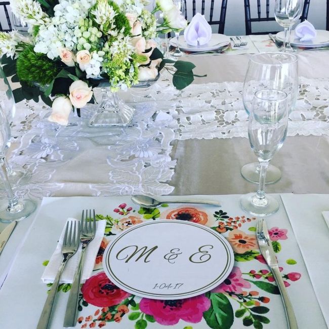 Manteles para pedida de mano