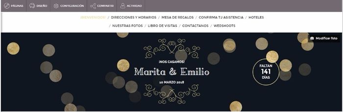 web de boda