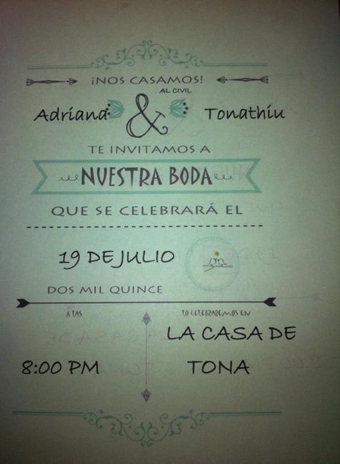 invitaciones boda al civil