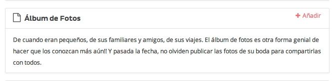 ayuda en album en sitio web