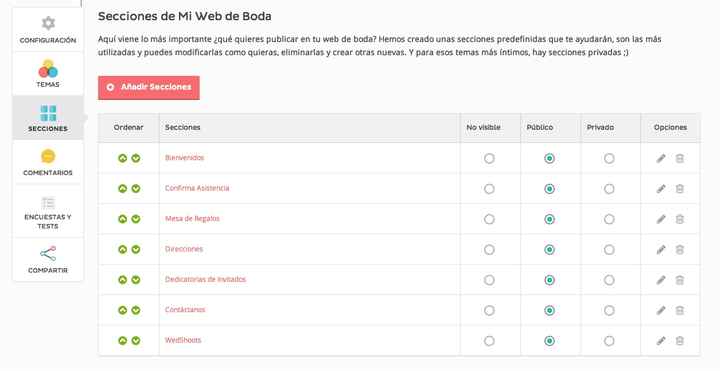 ayuda en album en sitio web