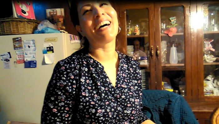 Me encanta verla feliz