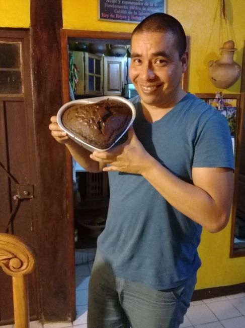 Cuando salió del horno, luego de un rato, si no me habría quemado las manos jeje