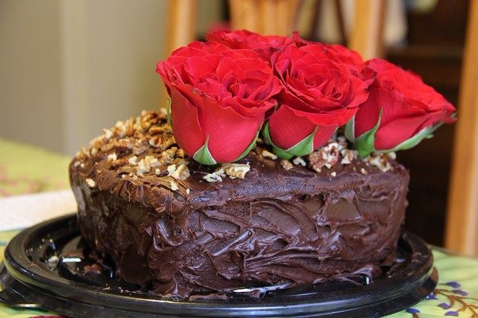 Aquí ya terminado, con las rosas