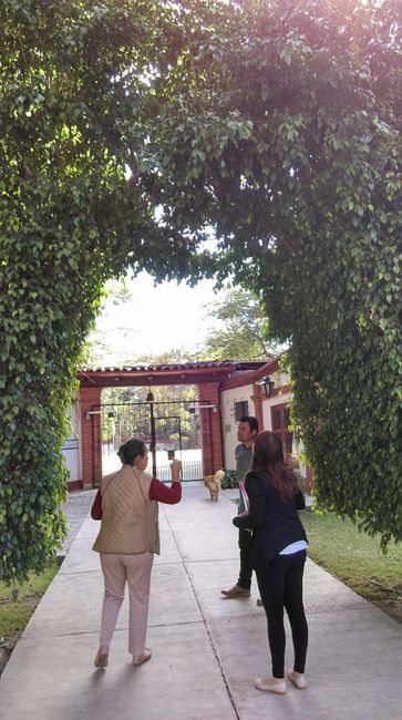 Una vista de la entrada