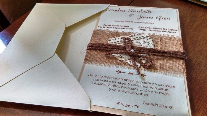 La invitación, nos gustó cómo quedó