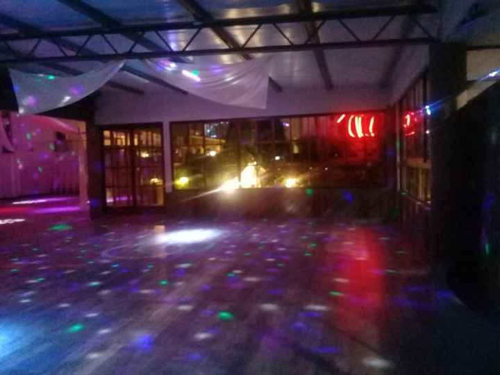 Una vista del espacio y las luces