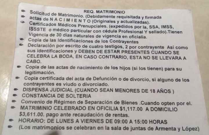 Requisitos, registro civil en Oaxaca