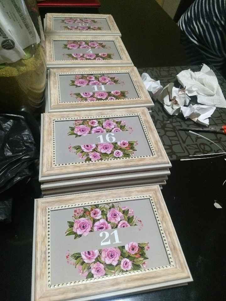 Chicas les muestro como hice mis números de ubicación para las mesas - 1